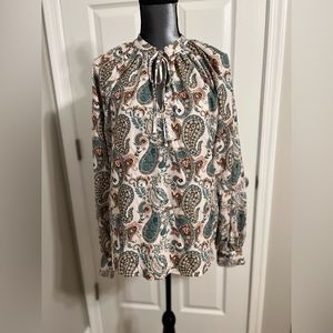 NWOT paisley blouse